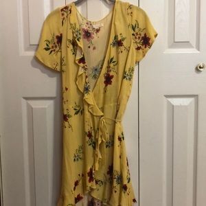 pacsun wrap around dress